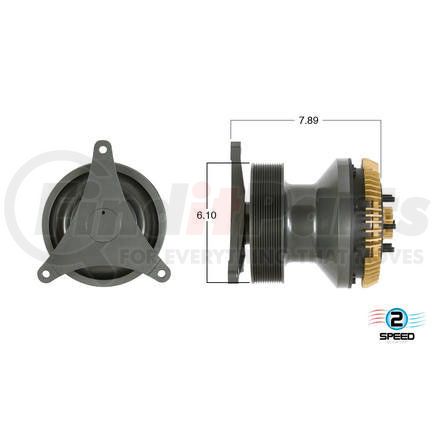 Kit Masters 24-467 GoldTop Engine Cooling Fan Clutch - with High-Torque