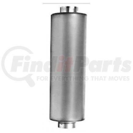 Grand Rock M-130 Exhaust Muffler - Aluminized, Type 1, 10" x 44.5", Round, 5" Inlet/Outlet