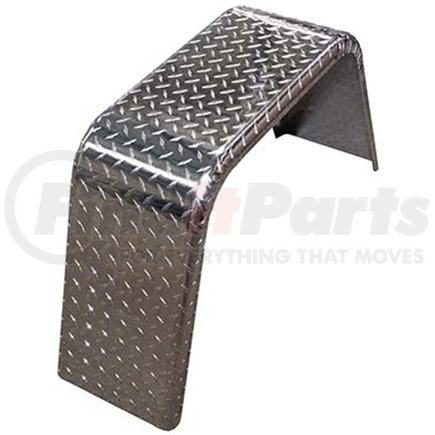 Redneck Trailer J101733AT Treadplate Fender, 10 x 33, Aluminum