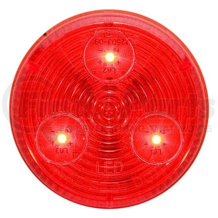 Redneck Trailer MCL-55RB Optronics Red LED 2" Round Mrk/Clr Light