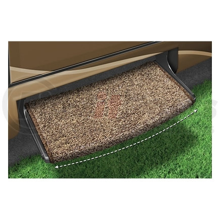 Prest-O-Fit 2-0201 Prest-O-Fit 22in Brown Wraparound Radius Step Rug