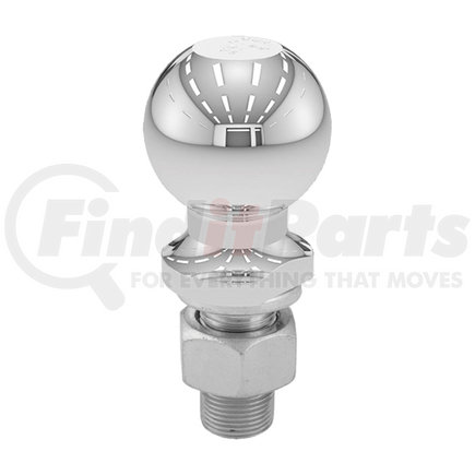 Redneck Trailer 2516-1LS Hitch Ball - Chrome, 2-5/16", 1" Shank Diameter, 2-1/8" Shank Length, 7500 lbs. Capacity