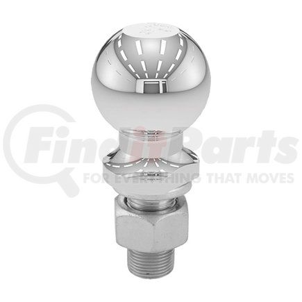 Redneck Trailer 40067 Trailer Ball - Chrome, 2-5/16" Ball Diameter, 1" Shank Diameter, 2-1/8" Shank Length, 0" Rise, 7500 lbs. Capacity