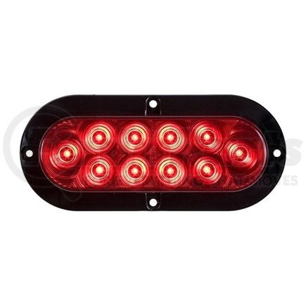 Redneck Trailer STL-78RB Small Trailer Axle - Optronics Surface Mount Red 6" Oval S/T/T Light