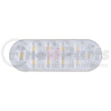 Redneck Trailer BUL-10CB Lighting Accessory Parts - Optronics Dot 6" Oval Clear LED 10-Diode Back-Up Light