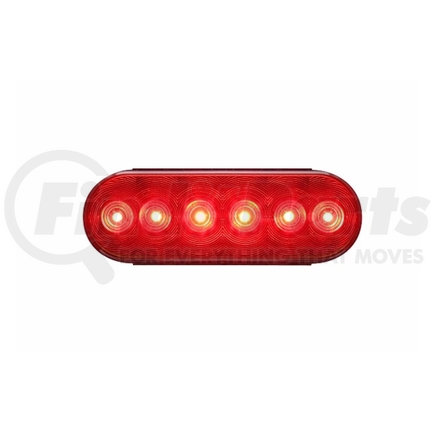 Redneck Trailer STL-12RB Optronics Fleet Red 6in Oval LED S/T/T Light