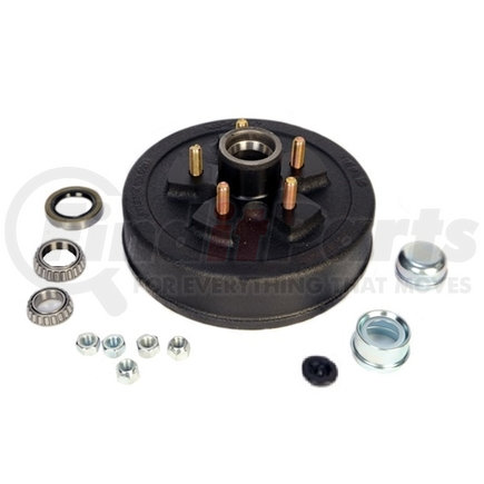 Trailer Parts Pro HD84546BX Redline 5 on 4.5in Hub & Drum Kit For 3.5K Axles