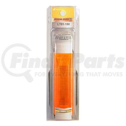 Trailer Parts Pro LT01-150 Redline Amber Thinline Clearance/Marker Light w/Base
