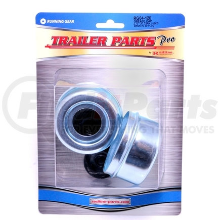 TRAILER PARTS PRO RG04-120 Redline 2.72in 5.2-7K(8 Bolt) E-Z Lube Grease Caps w/Plug