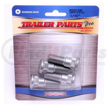 Trailer Parts Pro RG03-020 Redline 1/2 x 1 1/2 Drive-in Studs