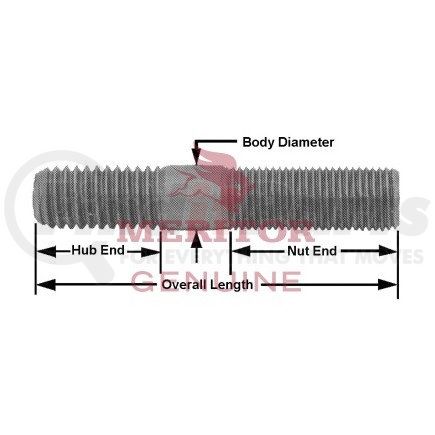 AxleTech SC7161 Meritor Genuine Axle Hardware - Stud