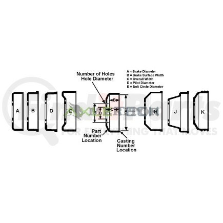 AxleTech 3219W3091 DRUM-BRAKE FIN