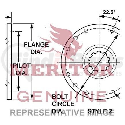 Meritor 5WCS38-45A FLANGE-COMP