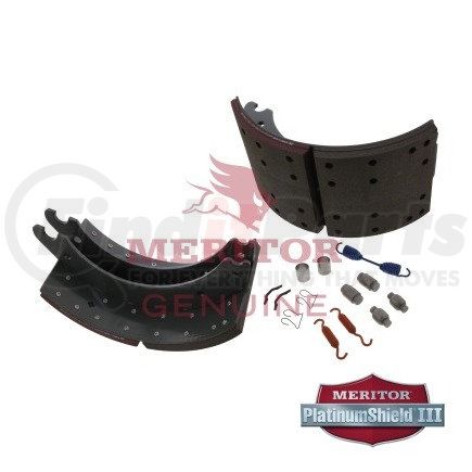 MERITOR KSMA2124718QP -  genuine new drum brake shoe and lining kit - lined