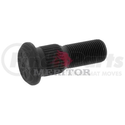 Meritor 09001982 Wheel Stud - RH Thread Direction, Serrated, 1.00" Body Length, 8 Grade