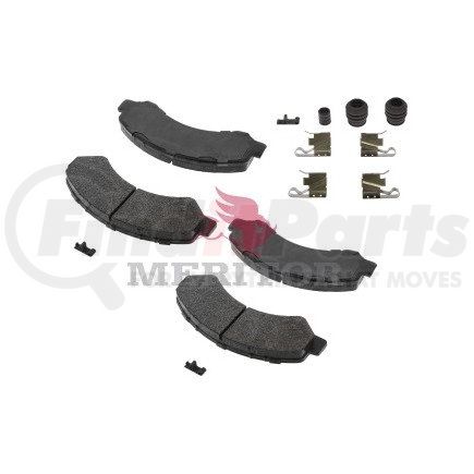 Meritor MMD826 Disc Brake Pad - N-Type (3-Leaf), Mega Lining Type