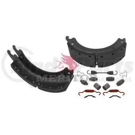 Meritor XKW3124702QP Drum Brake Shoe - Remanufactured Brake Shoe - Lined, With Hardware