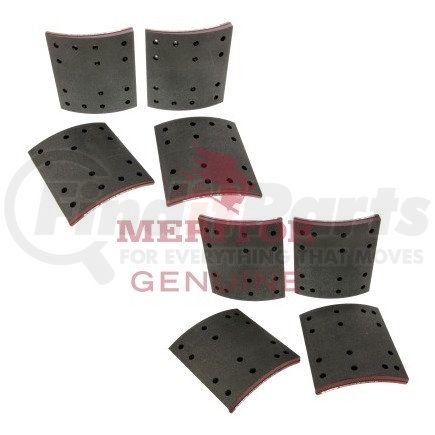 Meritor MA2124711 Meritor Genuine Drum Brake Shoe Lining Set - Per Axle