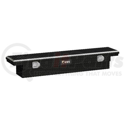 UWS TBS-63-SL-LP-B Gloss Black Aluminum 63" Slim Truck Tool Box, Low Profile (LTL Shipping Only)