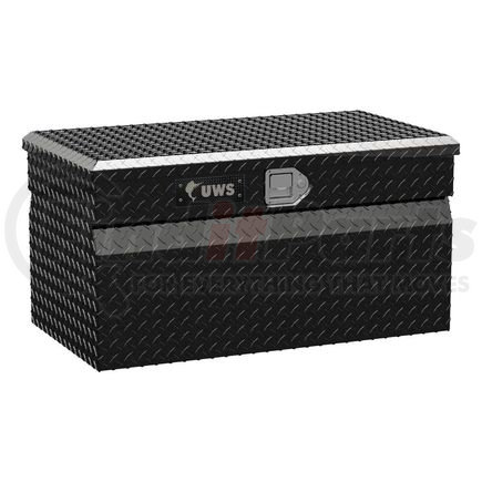 UWS TBC-36-BLK - gloss black aluminum 36" utility chest box (ltl shipping only) | gloss black aluminum 36" utility chest box (ltl shipping only) | truck tool box