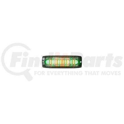 Buyers Products 8890310 Strobe Light - 5 inches Amber/Green, LED, Ultra Thin Wide Angle