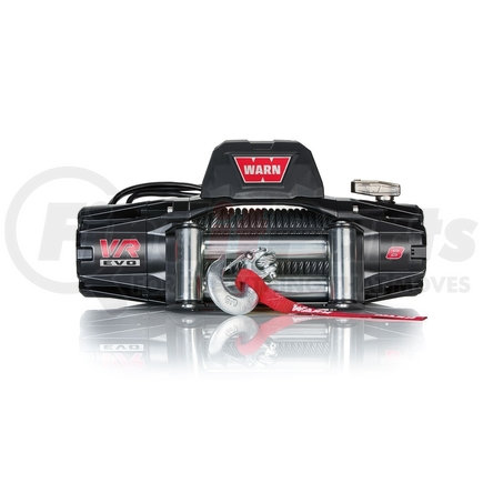 WARN 103250 Vehicle Mounted; Vehicle Recovery Winch; 12 Volt Electric; 8000 Pound Line Pull Capacity; 94 Foot Wire Rope; Hawse Fairlead; Wired Remote; Planetary Gear Drive; Requires Winch Carrier or Winch Mount