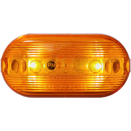 PETERSON LIGHTING 35A-MV - 35 led clearance and side marker lights - amber with stripped wires | led marker/clearance, pc mv oblong, 4.125"x2"