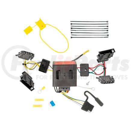 Tekonsha 118572 T-One Connector Wiring Harness 4-Pole Flat Volkswagen