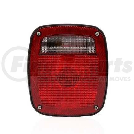 Truck-Lite TL4027 Brake / Tail / Turn Signal Light - Incandescent, Red/Clear Acrylic Lens, Hardwired, Stripped End, 12 Volt