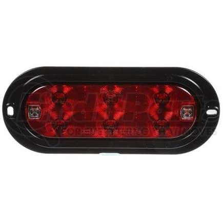 Truck-Lite TL60559R Brake / Tail / Turn Signal Light - For 60 Series, LED, Red Oval 8 Diode, With Back-Up, Black Flush Mount, Hardwired, 12 Volt