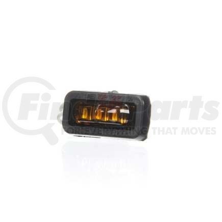 Truck-Lite TL36115Y Marker Light - For 36 Series, Flex-Lite Rear Exit Wire, LED, Yellow Rectangular, 3 Diode, Pc, Adhesive Mount, Hardwired, .180 Bullet Terminal, 12 Volt
