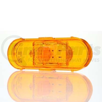 Truck-Lite TL60421Y Side Marker Light - For 60 Series, LED, Yellow Oval, 6 Diode, Fit 'N Forget S.S., 12 Volt