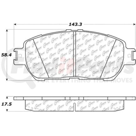 Centric 301.09061 Centric Premium Ceramic Brake Pads with Shims and Hardware