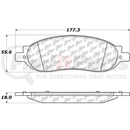Centric 306.10680 Centric Fleet Performance Brake Pads with Hardware