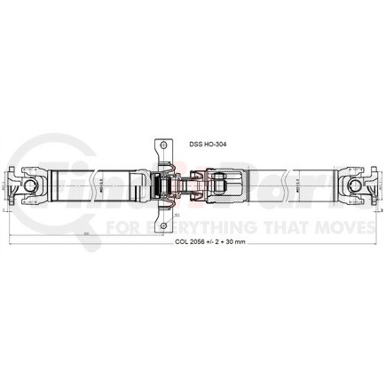 Diversified Shaft Solutions (DSS) HO-304 Drive Shaft Assembly