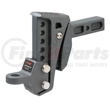 CURT Manufacturing 45949 Rebellion XD Adjustable Cushion Hitch Ball Mount (2" Shank, 15,000 lbs.)