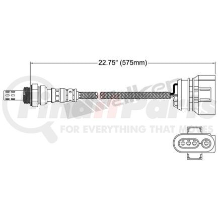 Walker Products 25024719 Walker Products 250-24719 Oxygen Sensor 4-W Direct Fit