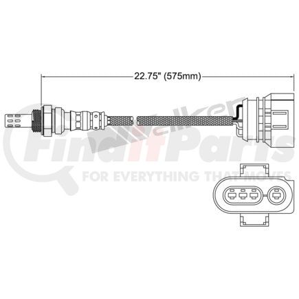 Walker Products 35034578 Walker Products 350-34578 Oxygen Sensor 4-W Direct Fit