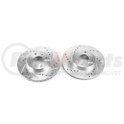 PowerStop Brakes AR84101XPR Evolution® Disc Brake Rotor - Performance, Drilled, Slotted and Plated