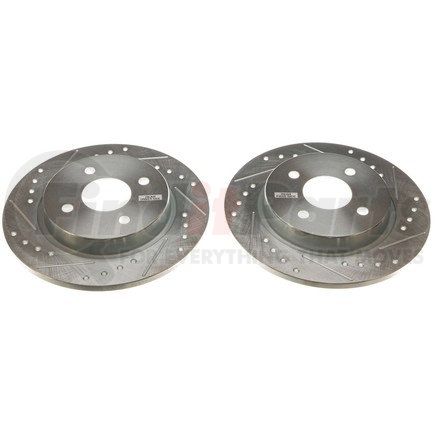 PowerStop Brakes AR85193XPR Evolution® Disc Brake Rotor - Performance, Drilled, Slotted and Plated