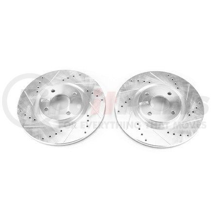 PowerStop Brakes AR85191XPR Evolution® Disc Brake Rotor - Performance, Drilled, Slotted and Plated