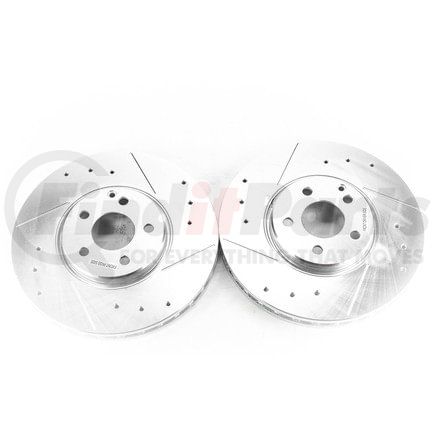 PowerStop Brakes EBR1628XPR Evolution® Disc Brake Rotor - Performance, Drilled, Slotted and Plated