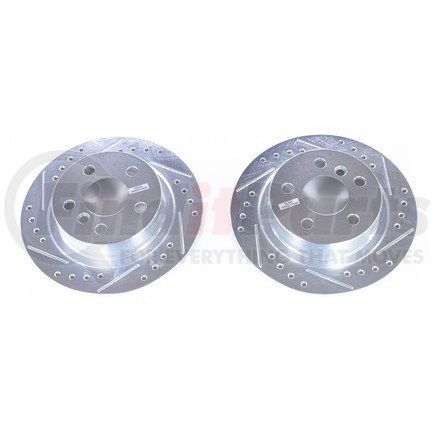 PowerStop Brakes EBR1658XPR Evolution® Disc Brake Rotor - Performance, Drilled, Slotted and Plated