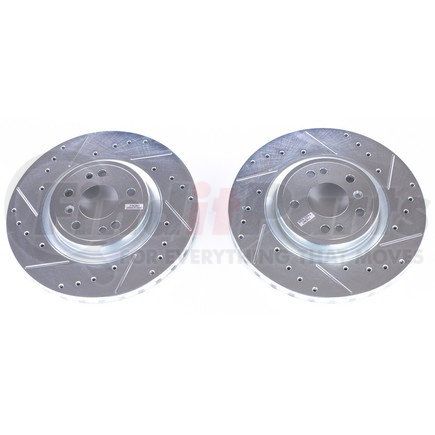PowerStop Brakes EBR1660XPR Evolution® Disc Brake Rotor - Performance, Drilled, Slotted and Plated