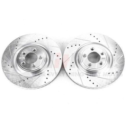 PowerStop Brakes EBR1083XPR Evolution® Disc Brake Rotor - Performance, Drilled, Slotted and Plated