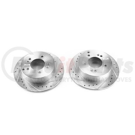 PowerStop Brakes JBR1380XPR Evolution® Disc Brake Rotor - Performance, Drilled, Slotted and Plated