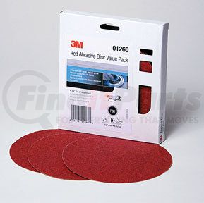 3M 1260 Red Abrasive Stikit™ Disc Value Pack