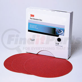 3M 1107 Red Abrasive Stikit™ Disc, 6 in, P500, 100 discs per roll