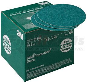 3M 1548 Green Corps™ Stikit™ Production™ Disc 01548, 6", 36E, 100 discs/bx