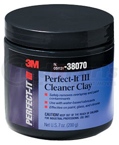 3M 38070 Perfect-It Cleaner Clay, 200g, 1/PKG, Item # 38070